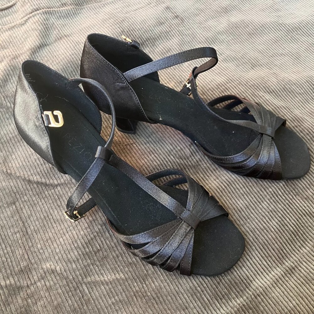 Capezio Sara 2" Ballroom Shoe Black W 7.5